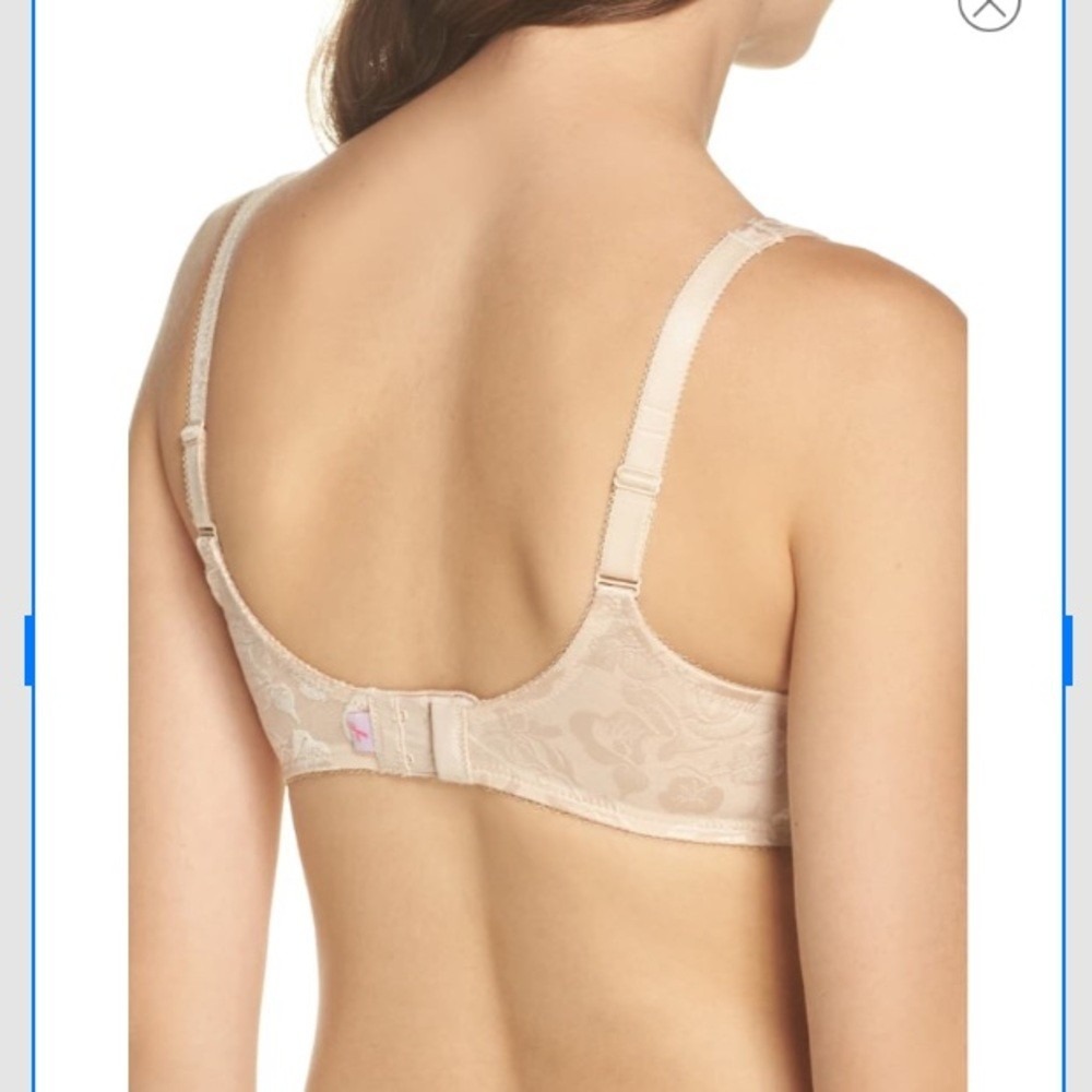 Wacoal Bra Women 36DD Nude Awareness Underwire Full Coverage Jacquard Floral NWT - Picture 2 of 10